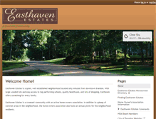 Tablet Screenshot of easthavenestates.com